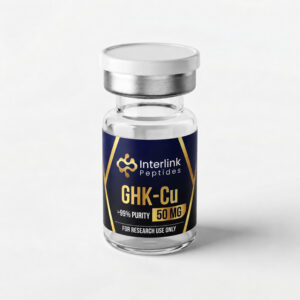 GHK-Cu UK 50mg copper research peptide vial – Interlink Peptides